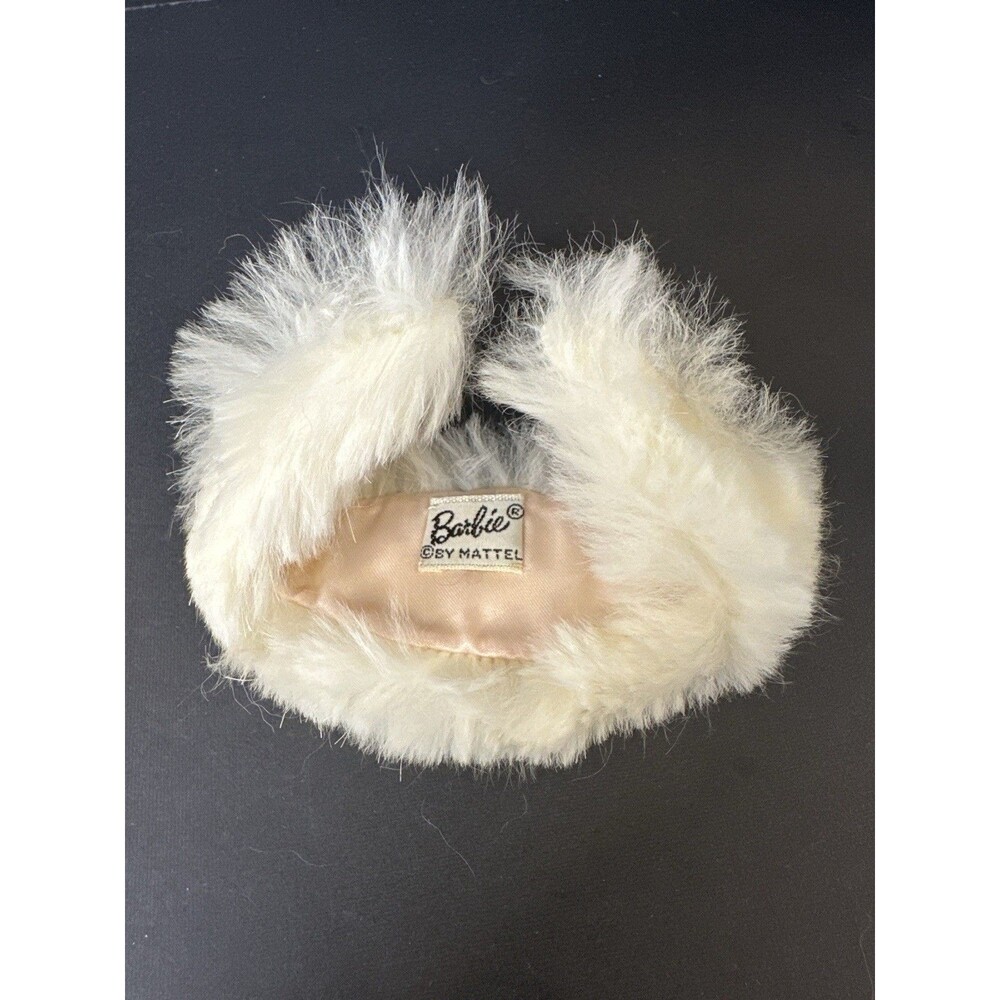Vintage Barbie Real Rabbit Fur Stole w/‎ Tag – 1960s Mattel